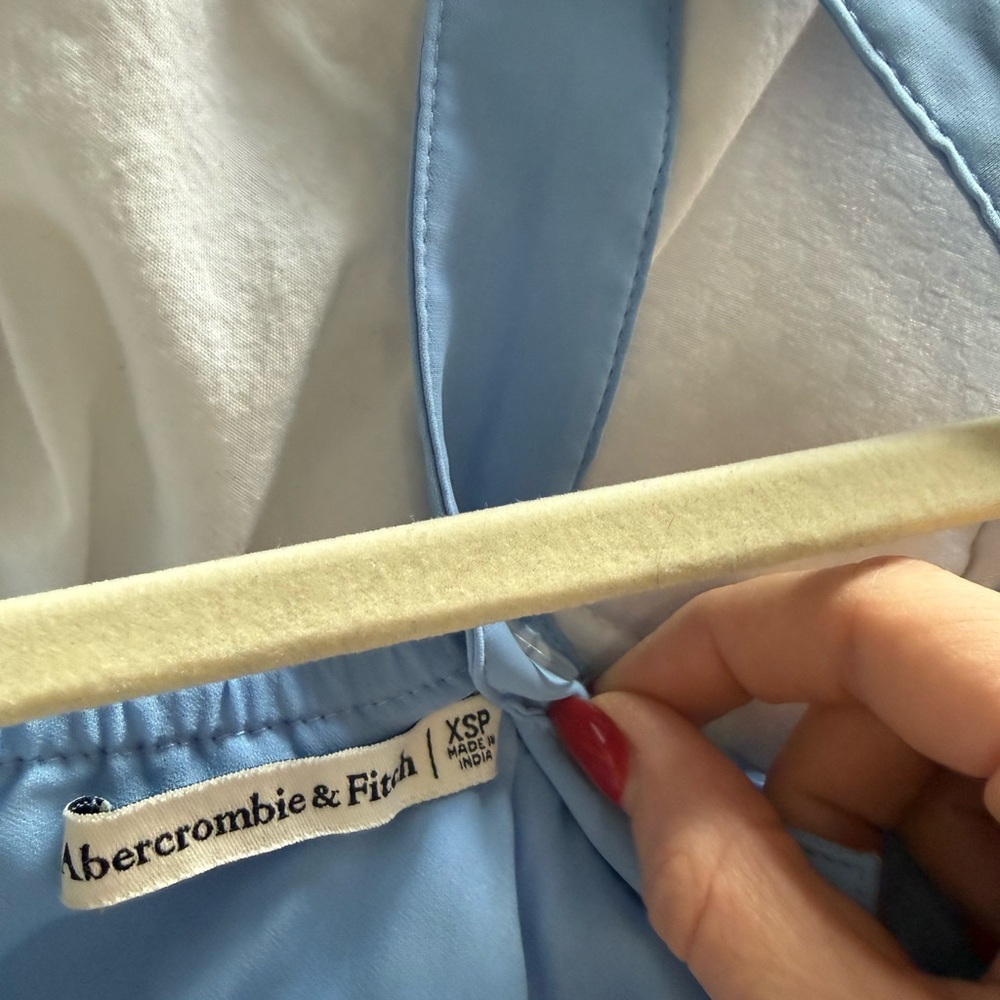 Abercrombie and Fitch Cinched Neck Slip Midi Dress - Picture 6 of 6